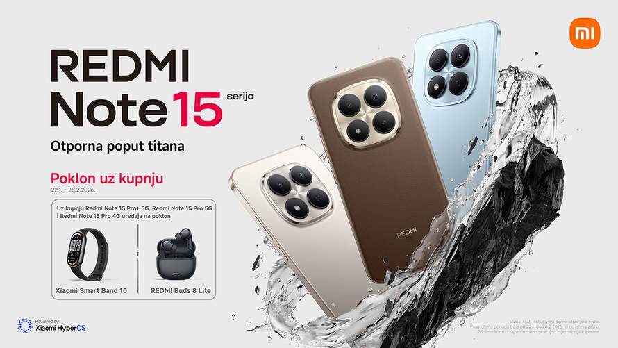 Xiaomi Redmi Note 15 službeno u Hrvatskoj. Izdržljiviji, bolja kamera i baterija, ovo su detalji
