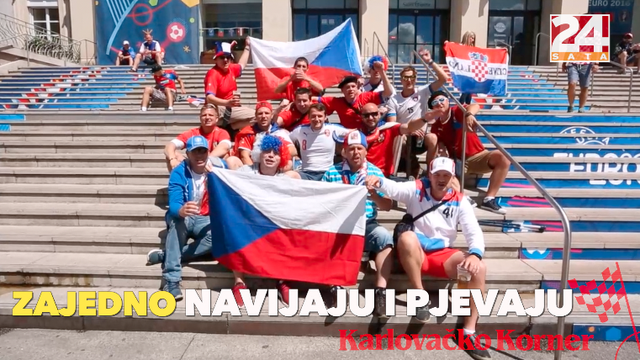 Hrvati i Česi vole se javno: U St. Etienneu zajedno navijaju