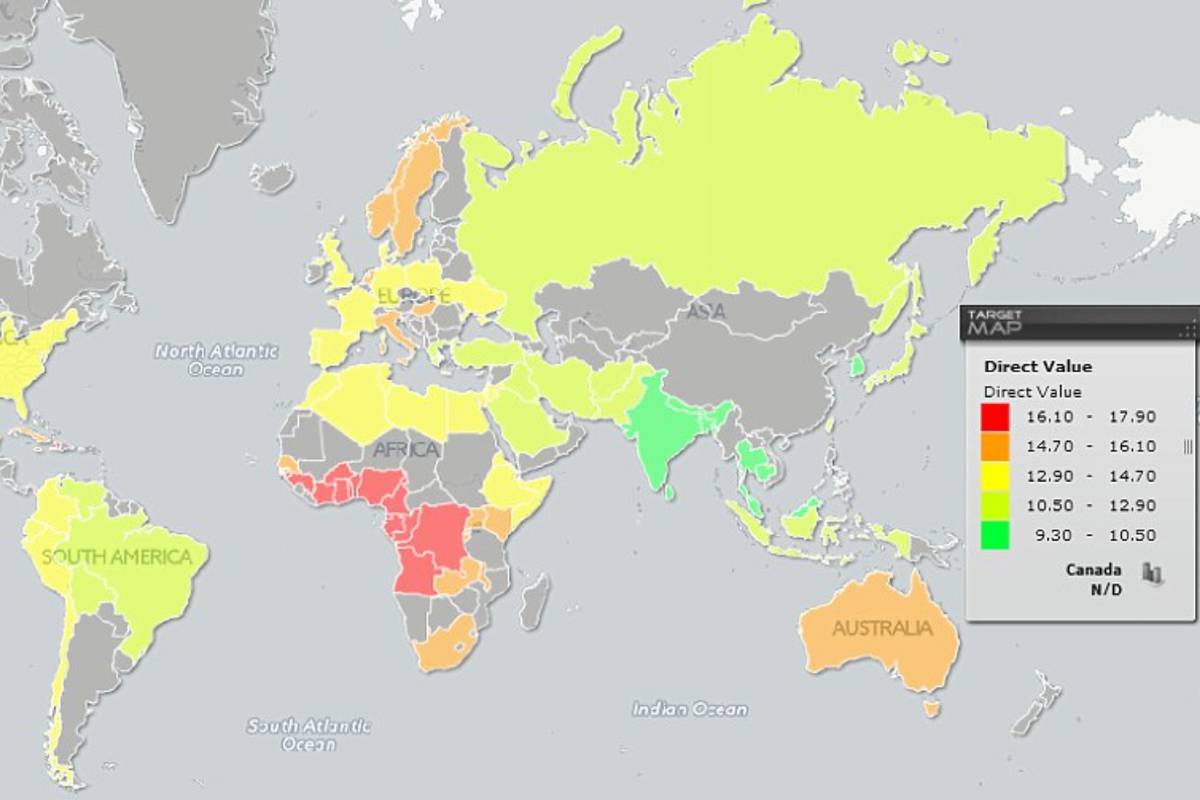 Ova karta svijeta pokazuje gdje su muškarci s najvećim penisom