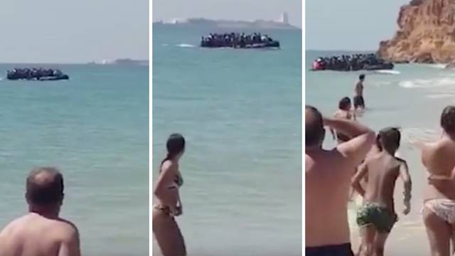 Turisti gledali u čudu: Na plažu stigli migranti i počeli bježati...