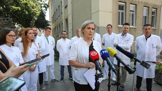 Zagreb: Konferencija za medije liječnika iz Klinike za traumatologiju koji se bore za dostojanstven rad i tretman