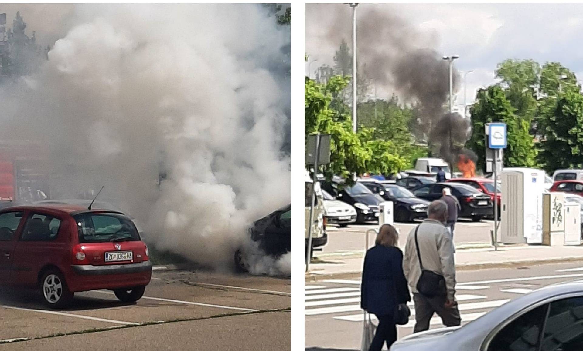 Izgorio automobil na Savici: 'Samo je odjednom planulo iz njega, šikljao je gusti dim'