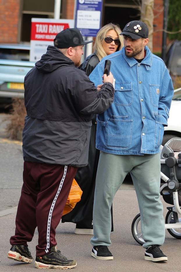 *EXCLUSIVE* WEB MUST CALL FOR PRICING - Manchester City's hard man, the Croatian footballer Mateo Kovacic with his wife Izabel and his father Stipo are stopped in their tracks by a somewhat irate fan in Wilmslow, Cheshire.