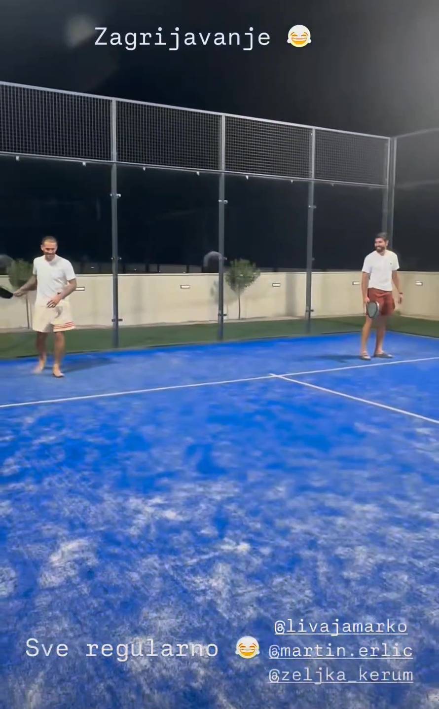 Evo kako Livaja provodi zadnje dane odmora. Zaigrao je padel s hrvatskim reprezentativcem