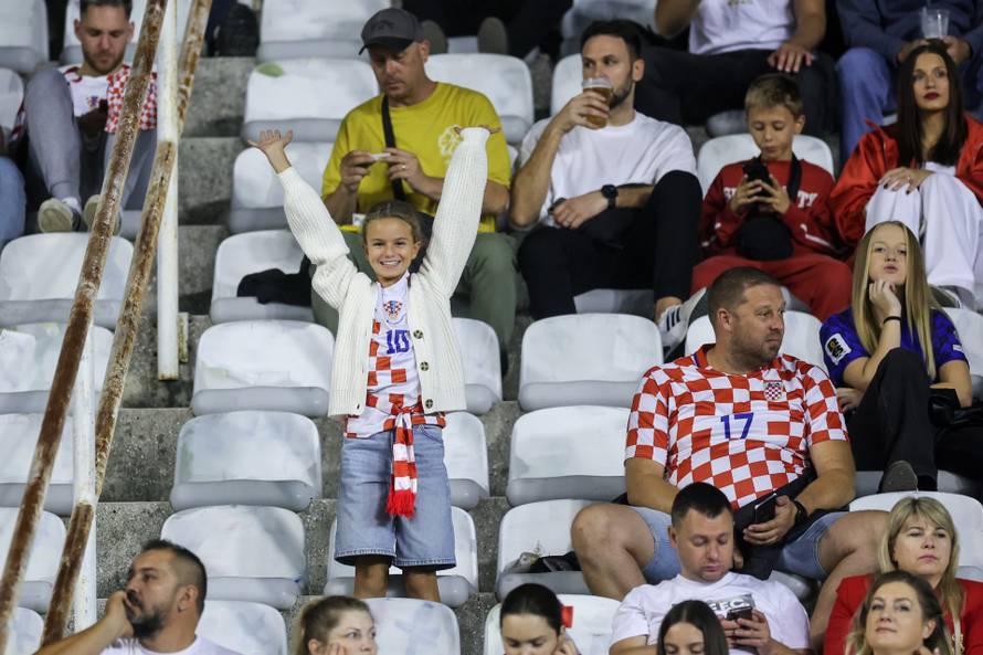 Atmosfera na Poljudu na utakmici između Hrvatske i Španjolske u Ligi nacija