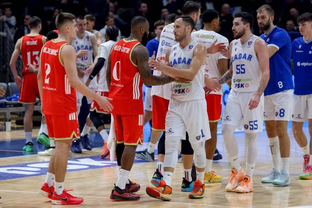 Zadar: Zadar i Crvena zvezda odigrali utakmicu 15. kola AdmiralBet ABA lige