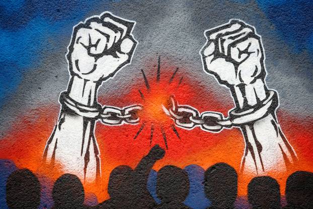 Murali i grafiti Bad Blue Boysa posvećeni Dinamu