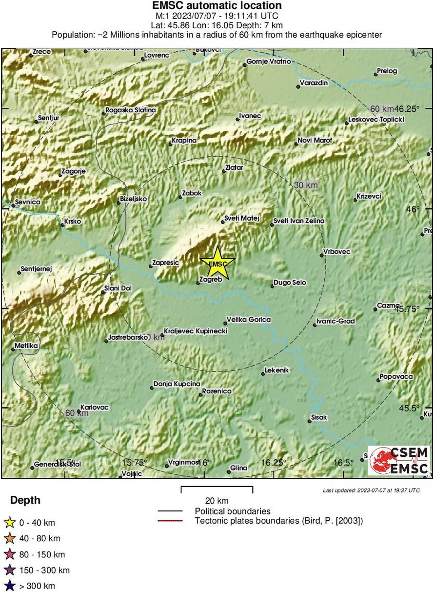 Dva slabija potresa uznemirila su Zagrepčane: 'Jaka eksplozija, udar, kao da je bomba pala...'