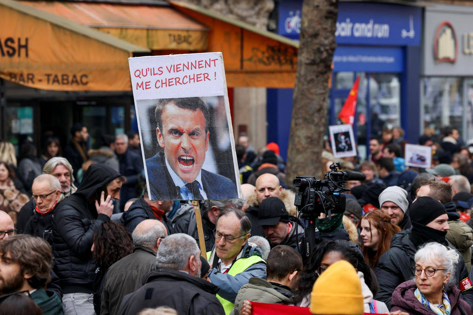 Fourth day of national protest against the pension reform, in Paris