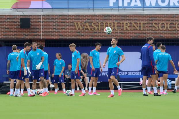 Dallas: Trening hrvatskih nogometnih reprezetativaca uoči utakmice protiv Engleske