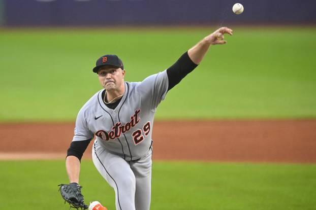 MLB: Detroit Tigers at Cleveland Guardians