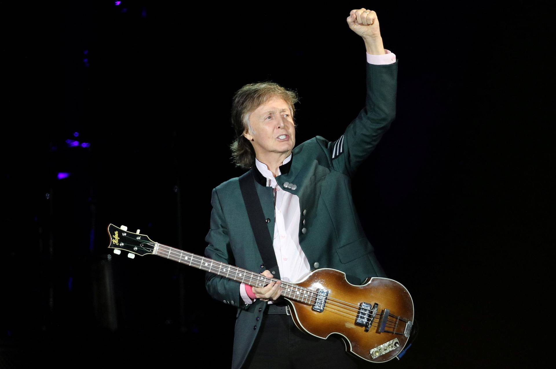FILE PHOTO: Paul McCartney performs during the "One on One" tour concert in Porto Alegre
