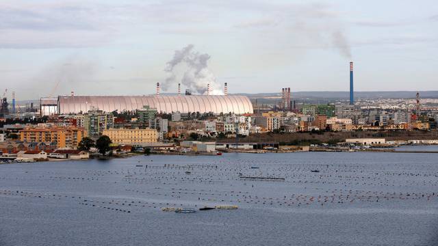 FILE PHOTO: The Ilva steel plant is seen in Taranto