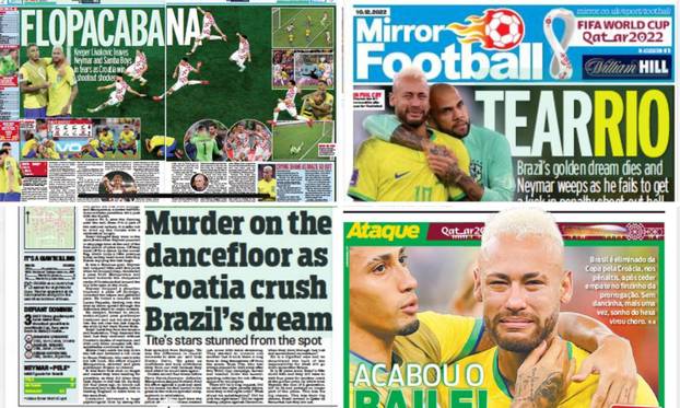 'Vatreni' zauzeli naslovnice stranih medija: Flopacabana; Ubojstvo na plesnom podiju