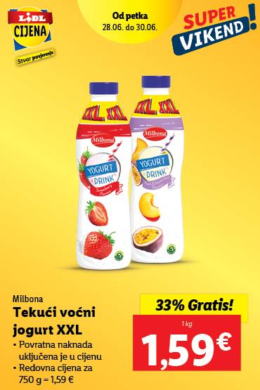 Tekući voćni jogurt