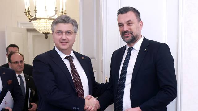 Zagreb: Predsjednik Vlade Plenković susreo se s ministrom vanjskih poslova BiH Konakovićem 