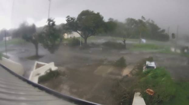 Tornado rips off treetops in Florida's St. Lucie county