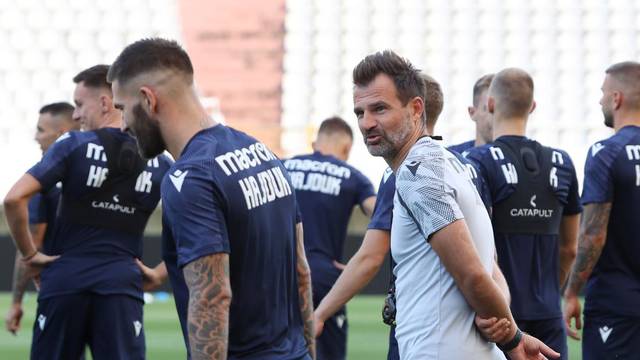 Split: Nogometaši Hajduka odradili trening uoči utakmice protiv PAOK-a