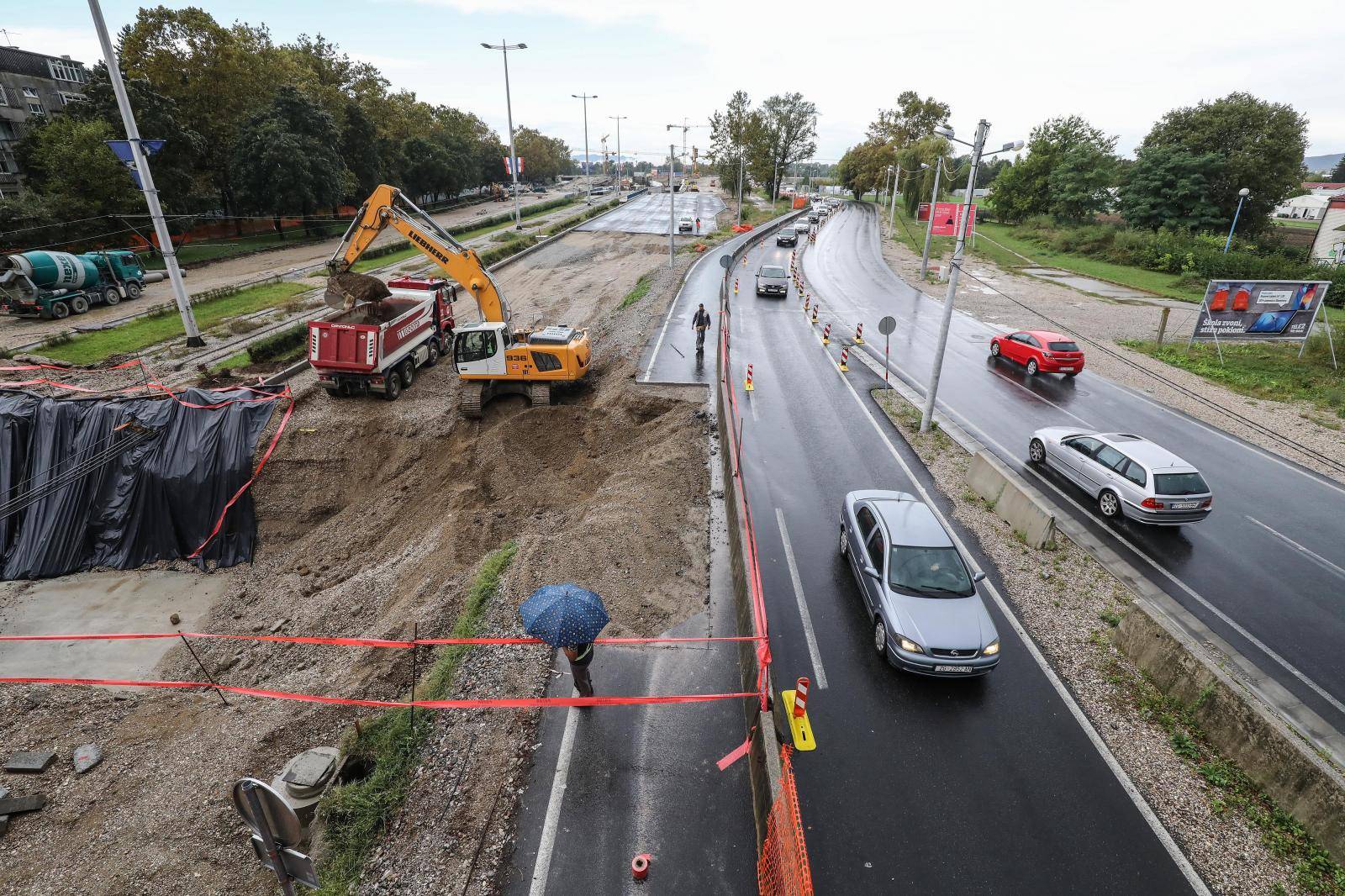 Zagreb: Zbog zatvorene jedne prometne trake kod rotora nastaju velike guÅ¾ve