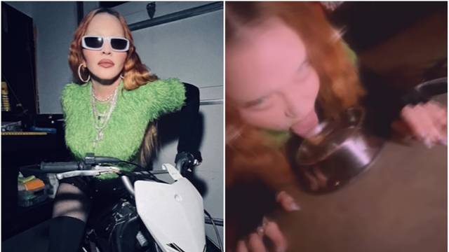 Što joj se događa? Madonna se snimala dok pije vodu iz zdjelice za pse pa se valjala po podu