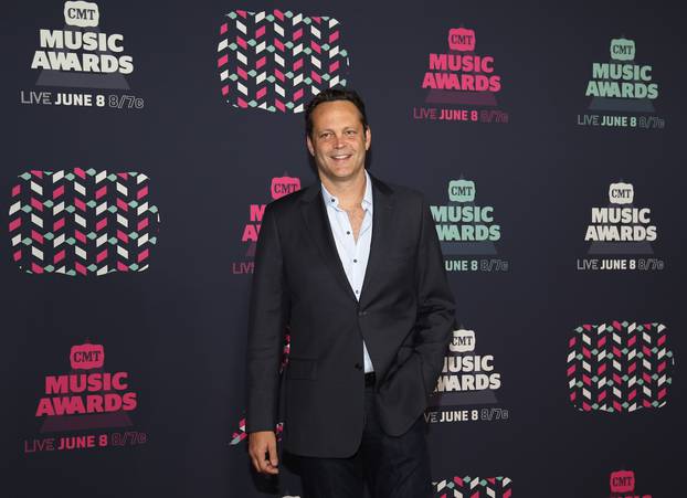 Actor Vince Vaughn arrives at the 2016 CMT Music Awards in Nashville