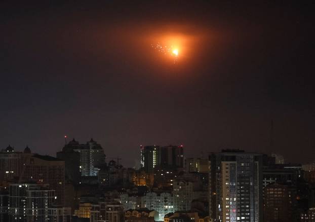 Russian missile and drone strike in Kyiv