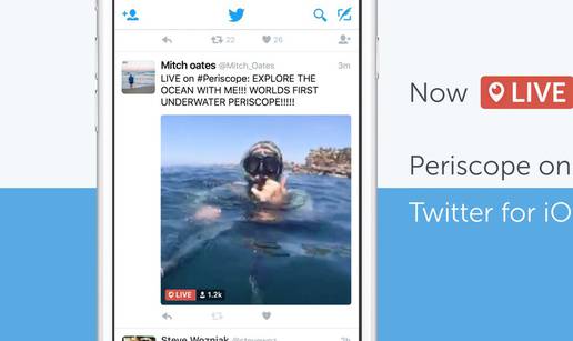 Prijenosi s Periscopea sada se mogu uživo gledati na Twitteru