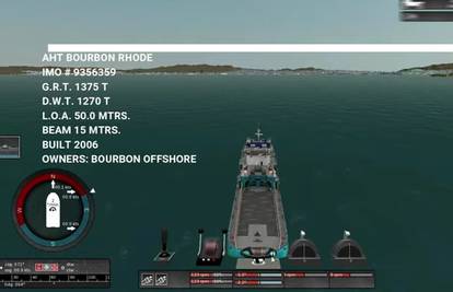 Simulacija: Objavio posljednju plovidbu Bourbon Rhodea