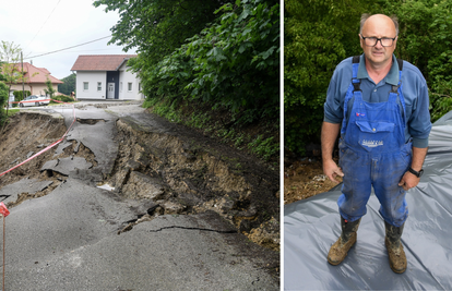 Zbog obilne kiše nastala klizišta u Varaždinskoj županiji: 'Kaj je pak ovo? Dvorišče je u provaliji'