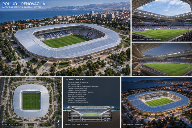 FOTO Ovo su vaši Poljudi! Koji dizajn stadiona vam je najbolji?