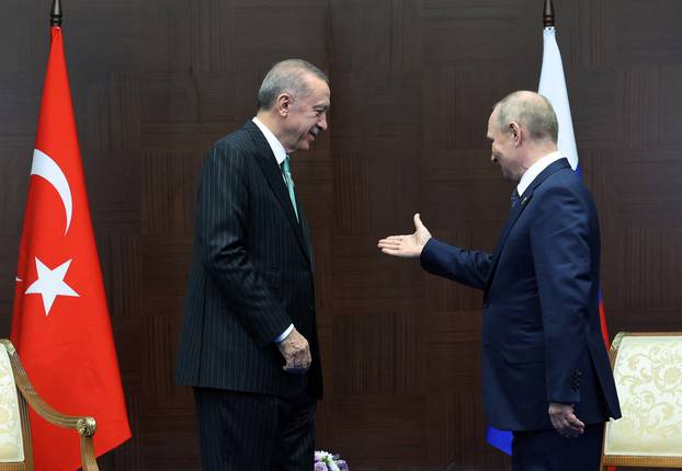 Turkish President Erdogan meets with Russian President Putin in Astana