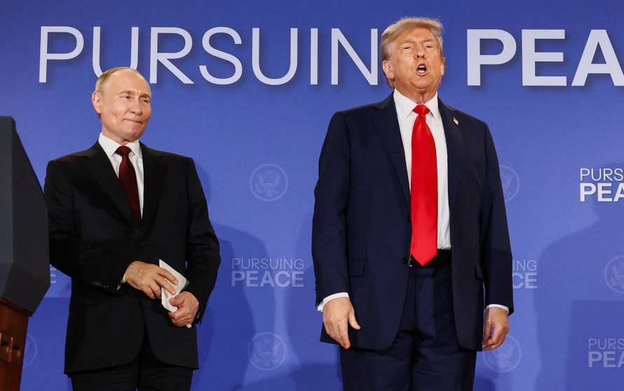 U.S. President Trump meets with Russian President Putin in Alaska