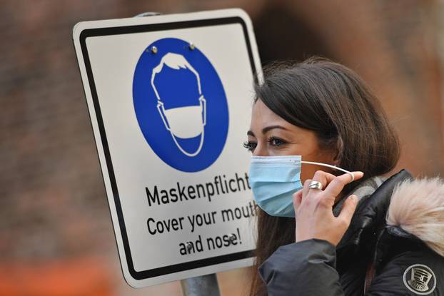 Mask compulsory in the pedestrian zones in Munich.