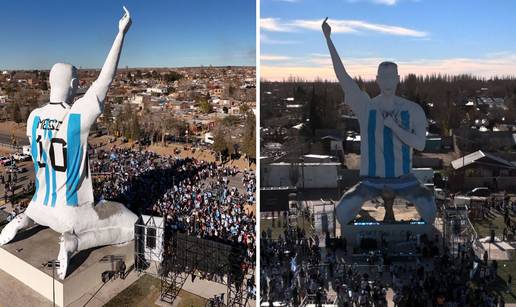 FOTO/VIDEO Leo Messi od 26 metara i 70 tona: Pogledajte novi kip posve&cacute;en Argentincu