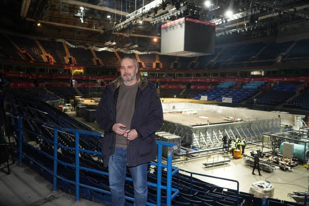 Obilazak Beogradske arene u kojoj  se  postavlja  bazena u kome će se igrati utakmice 37. EP u vaterpolu 