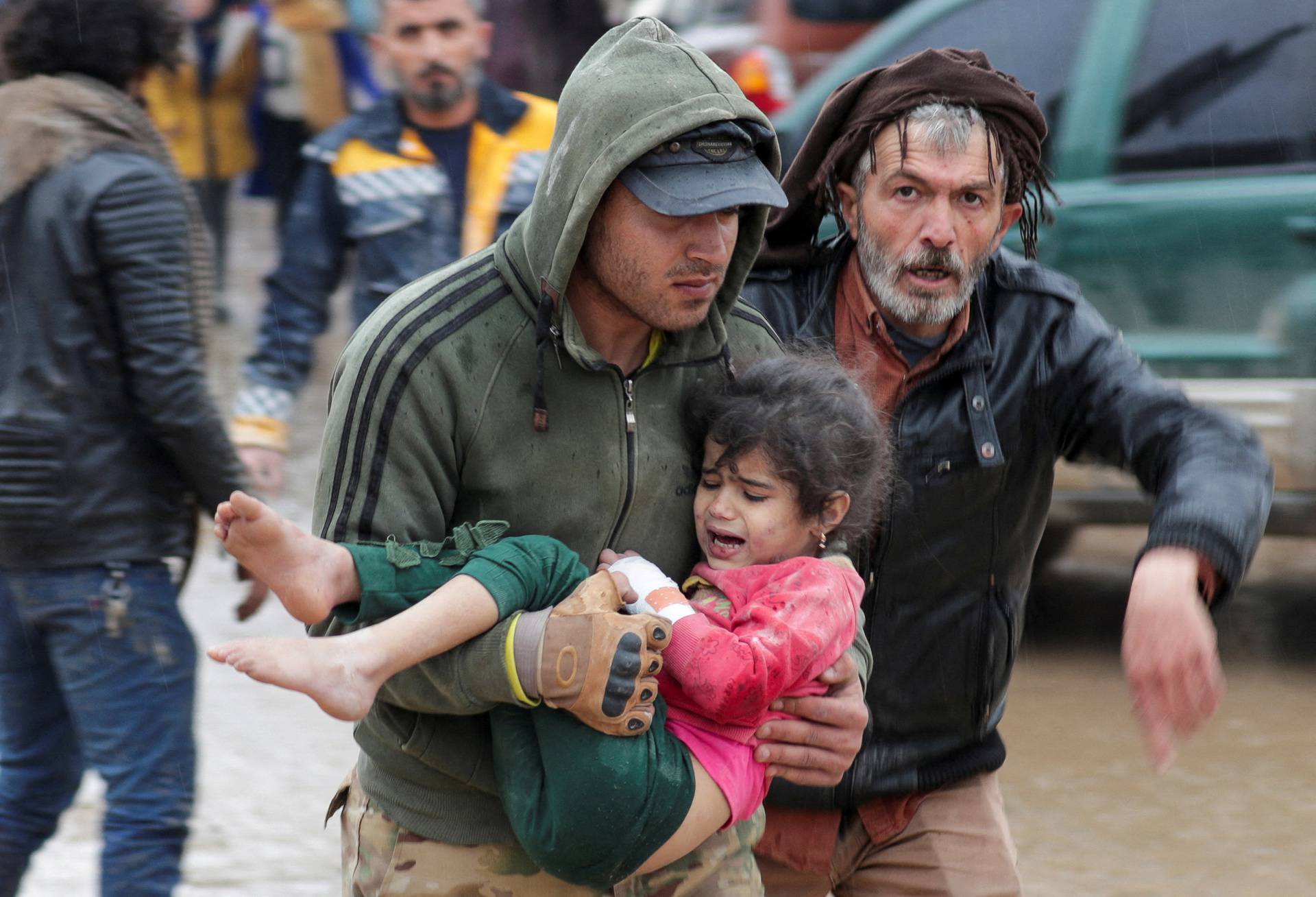 Aftermath of earthquake in rebel-held town of Jandaris