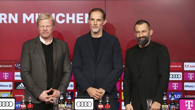 firo : 03/25/2023, football, soccer, 1st league, 1st Bundesliga, season 2022/2023, FC Bayern Munich introduces Thomas Tuchel as the new head coach,