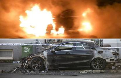 U Zagrebu je usred noći izgorio luksuzni Mercedes, vlasnica je djevojka (25). Policija istražuje