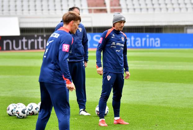 Split: Trening hrvatske nogometne reprezentacije na Poljudu