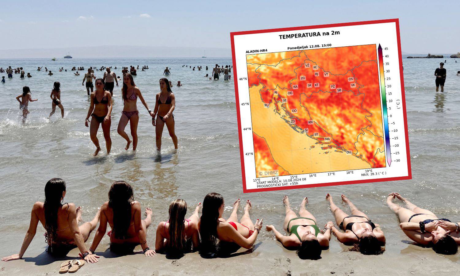 Paklene vrućine: 'Pržit' ćemo se na 40 °C, na snazi crveni alarm!