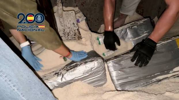 Spanish police seize record 10 tons of cocaine hidden in cargo of salt