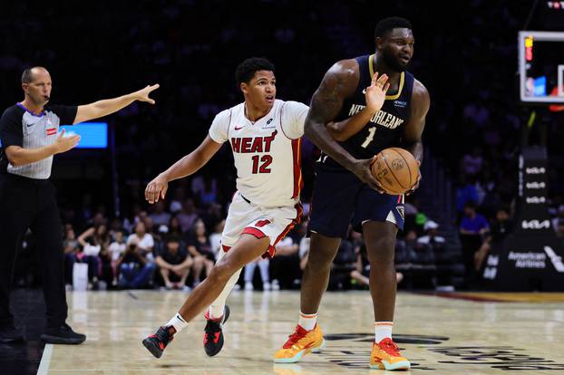 NBA: Preseason-New Orleans Pelicans at Miami Heat