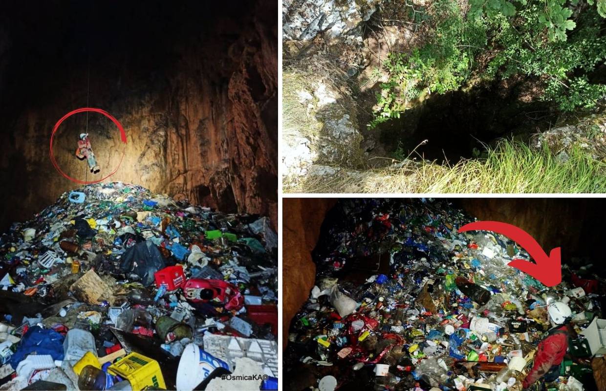 Planina smeća pod zemljom: Špilja u zaleđu Biokova puna je smeća, lijekova, pesticida...