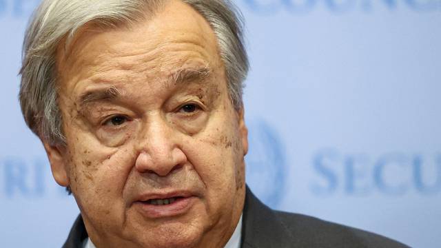 United Nations Secretary-General Antonio Guterres speaks at the United Nations Headquarters in New York