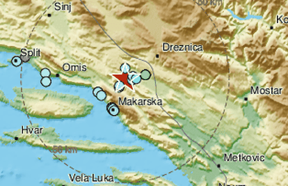 Potres snage 3,2 po Richteru zatresao je dio Dalmacije