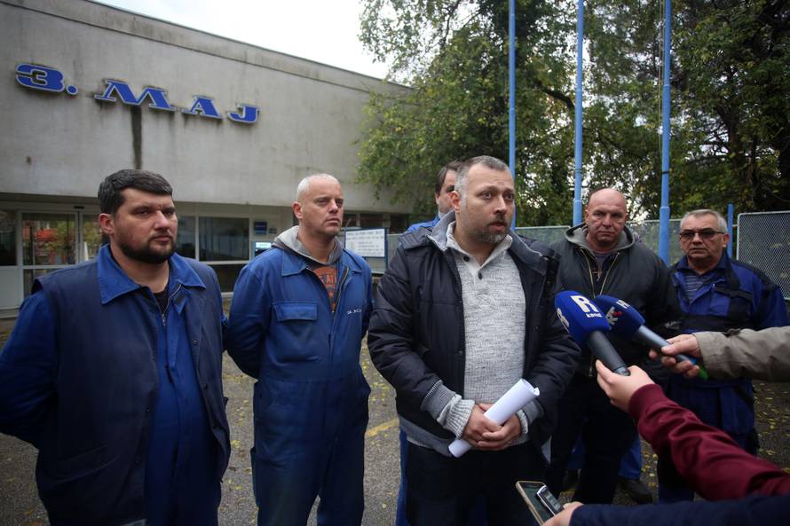 Rijeka: Konferencija za medije sindikalaca 3. Maja koji nastavljaju sa Å¡trajkom