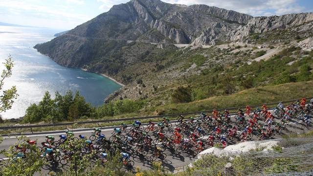 Makarska: Dio druge etape biciklisti?ke utrke Tour of Croatia prolazi preko prijevoja Dubci