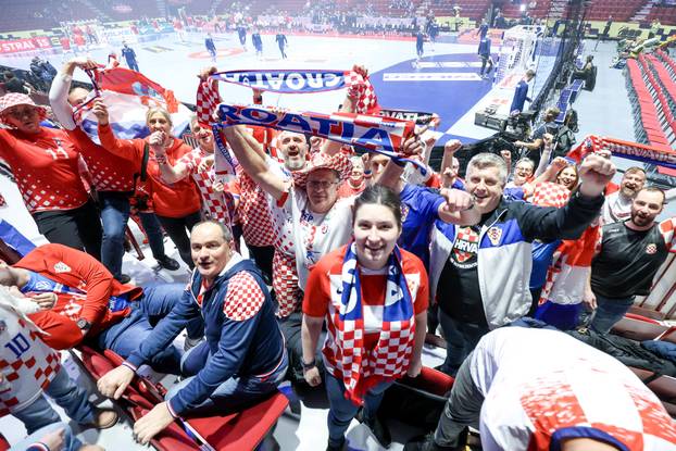 Susret Islanda i Hrvatske u drugom krugu EHF Europskog prvenstva, navijači 