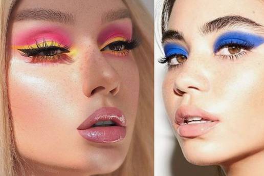 Sve boje lica: Super kreativne make-up igre s jarkim bojama i moćnim efektima za party stil