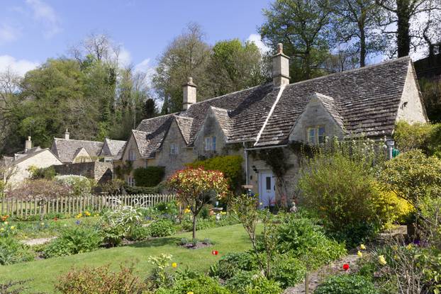Picturesque Cottages, Bibury, Cotswolds, UK.